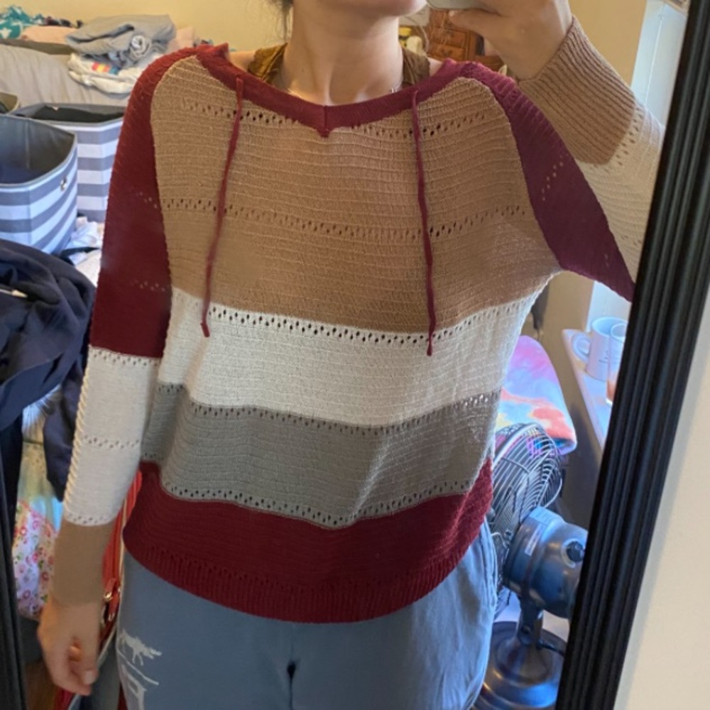 Striped hoodie
